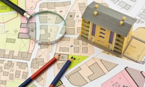 Property records map showing parcel boundaries and ownership details, as reviewed in an alta land title survey